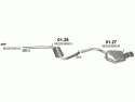 Глушник задній Ауді А4 (AUDI A4) 1.9 2.0 D 04-08 (01.27) Polmostrow