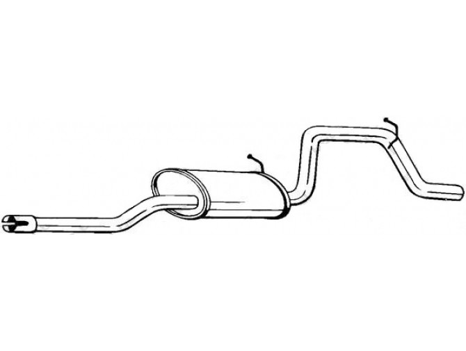 Глушник Опель Агила (Opel Agila) 00- (281-519) Bosal