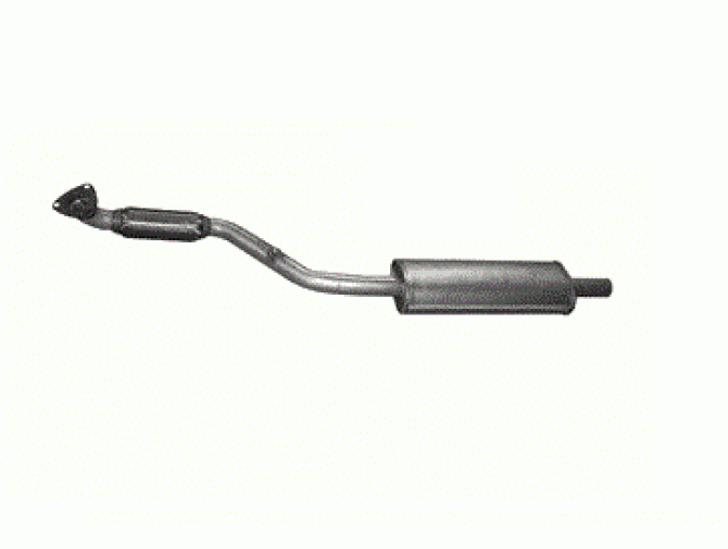 Приемная труба с резонатором Опель Зафира Б (Opel Zafira B) 1.6 CNG  06- (17.09) Polmostrow