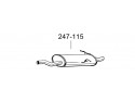 Глушитель БМВ 316i Е46 (BMW 316i E46) 1.9 sedan, coupe 98-02 (247-115) Bosal 03.128