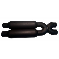 X-pipe со стронгерами диаметр 55 алюминизированный