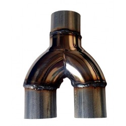 Y-pipe-U розгалужувач діаметр 60, нержавейка/алюмінізірованний