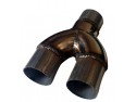 Y-pipe-U разветвитель диаметр 60, нержавейка/