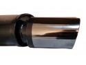 Прямоточный глушитель YFX-0688 (V012) алюминизированный/нержавейка хром