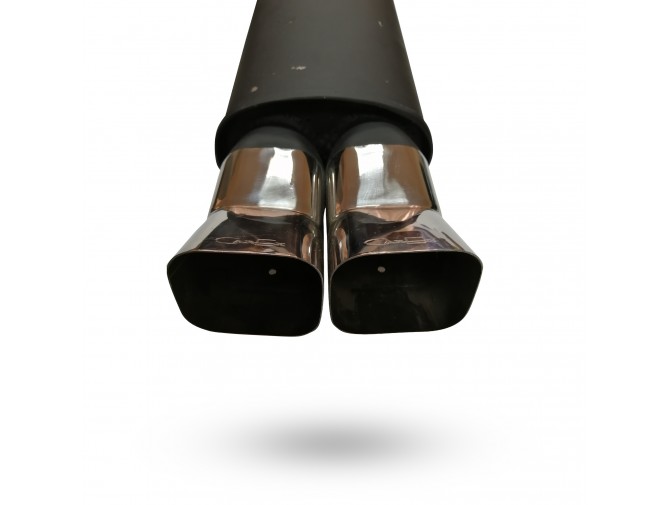 Прямоточный глушитель YFX-0639 (V005) алюминизированный/нержавейка