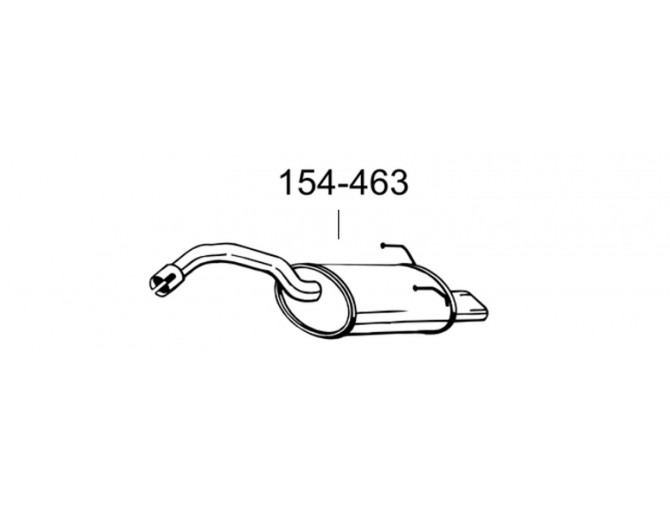 Глушник Форд Ка (Ford KA) 08- (154-463) Bosal