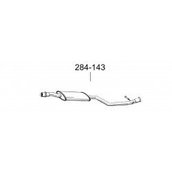Глушитель передний Сітроен Ксара Пікасо (Citroen Xsara Picasso) 1.8 -16V/99-(284-143) Bosal 04.256 алюминизированный