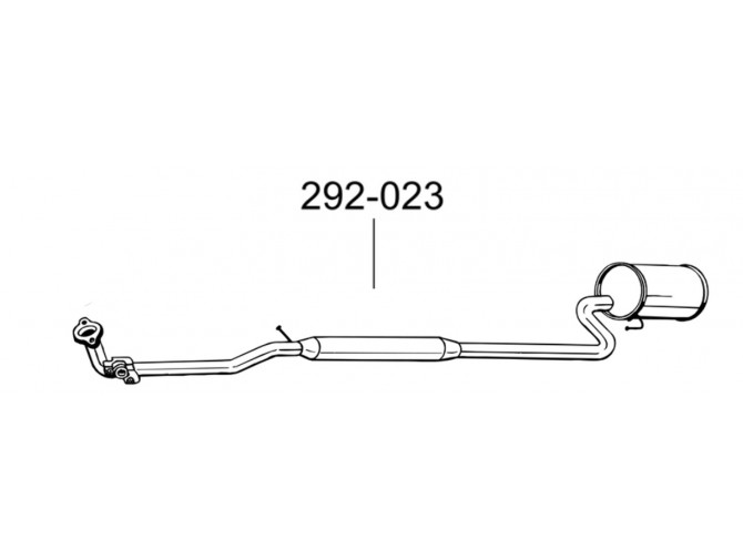 Глушник передній Дайхатсу ІРВ (Daihatsu YRV) 00- (292-023) Bosal