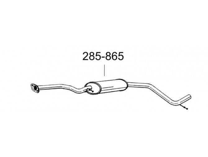 Глушник передній Форд Мондео (Ford Mondeo) 2.0 16V 01/93-07/96 HB SDN kat (285-865) Bosal 08.232