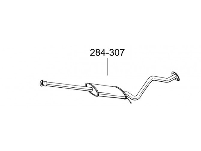 Глушник передній Хюндай Гетз (Hyundai Getz) 02-03 (284-307) Bosal 10.70