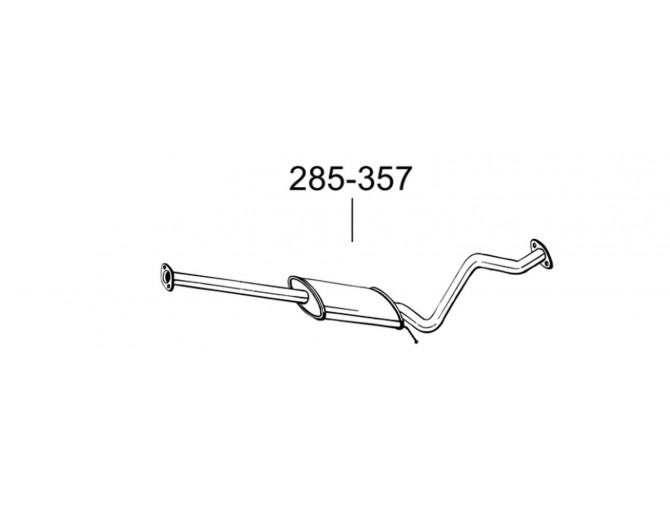 Глушник передній Хюндай Гетз (Hyundai Getz) 02-15 (285-357) Bosal 10.66