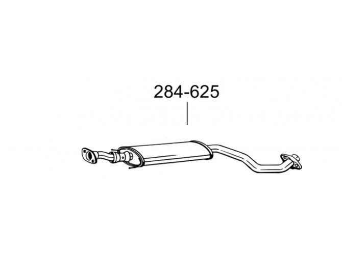 Глушитель передний Ниссан Жук (Nissan Juke) 10- (284-625) Bosal 15.75