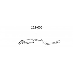 Глушник передній Сітроен ZX (Citroen ZX)/Пежо 306 (Peugeot 306) 1.4i; 1.6i; 1.8i; 1.5D; 1.9D 91-98 (282-663) Bosal 04.06