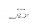 Глушник Вольво 700, 900 (Volvo 700, 900) 90-97 (235-259) Bosal