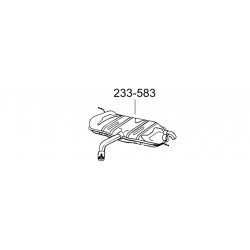 Глушитель задний Фольксваген Тоуран (Volkswagen Touran) 1.6 03-08 (233-583) Bosal 30.154