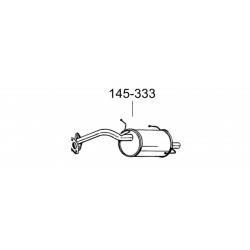 Глушник Ниссан Микра (Nissan Micra) 00-02 (145-333) Bosal