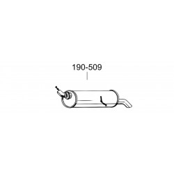 Глушитель Пежо 307 (Peugeot 307) 1.4I; 1.6-16V kombi 02 -04 (190-509) Bosal 19.408 алюминизированный