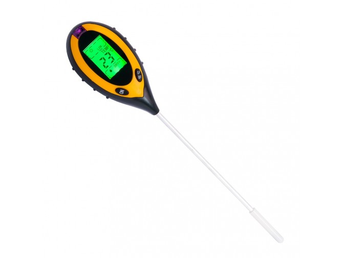 pH-метр/вологомір/термометр/люксметр для грунту AMT-300