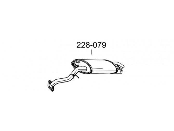 Глушник Тойота Королла (Toyota Corolla) 1.6/1.8 16V 04 - 09 (228-079) Bosal 26.14