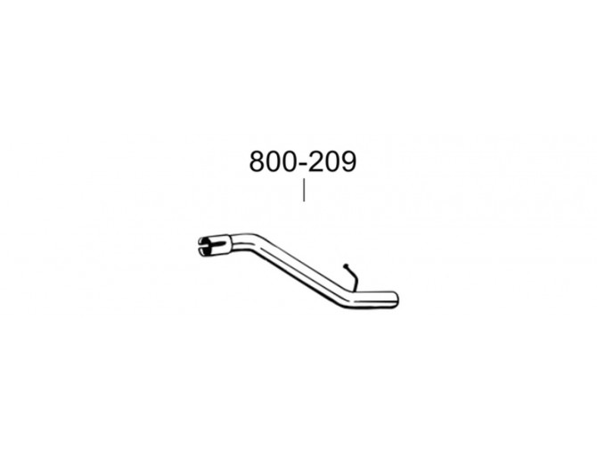 Труба Мазда 3 (Mazda 3) 1.6 08-14 (800-209) Bosal 12.18