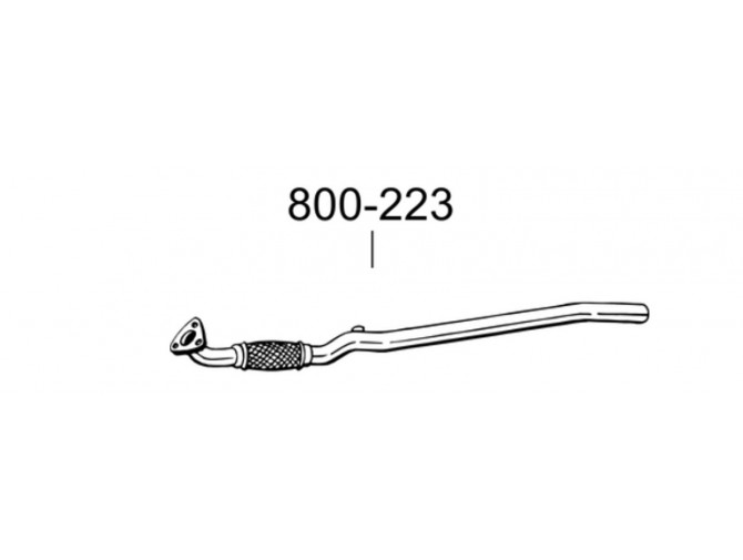 Труба Опель Корса Ц (Opel Corsa C) 00- (800-223) Bosal