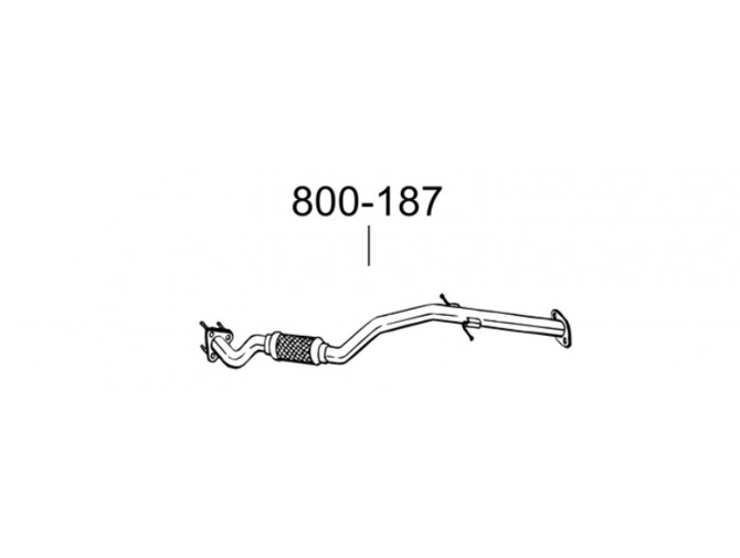 Труба Опель Инсигниа (Opel Insignia) 08- (800-187) Bosal