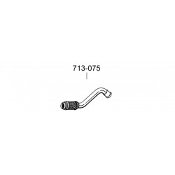 Труба Пежо 307 (Peugeot 307)/Ситроен Ц4 (Citroen C4) 1.4 03-05 (713-075) Bosal 04.28 алюминизированная