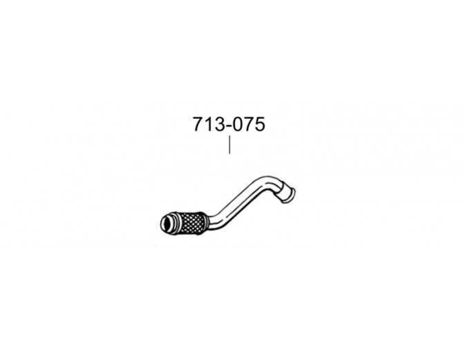 Труба Пежо 307 (Peugeot 307)/Сітроен Ц4 (Citroen C4) 1.4 03-05 (713-075) Bosal 04.28