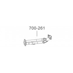 Труба приемная ДЭУ Сенс (Daewoo Sens) инжектор (T1311-1203010-01) Bosal алюминизированный