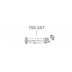 Труба приемная ДЭУ Сенс (Daewoo Sens) (T1301-1203010-11) Bosal алюминизированный