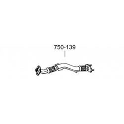 Труба приемная Ниссан Икс-трейл (Nissan X-Trail) 03-06 (750-139) Bosal алюминизированный