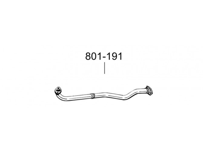 Труба приемная Сузукі Альто (Suzuki Alto) 1.1i-16V, 01- (801-191) Bosal 25.64