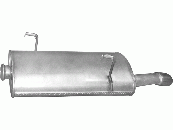 Глушитель задний (конечный, основной) Пежо 206 (Peugeot 206) 1.6 HDi 04-09 (19.508) - Polmostrow