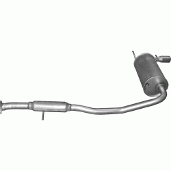 Глушитель задний Мазда МХ5 (Mazda MX5) 1.6 16V 94-98 (12.11) Polmostrow алюминизированный