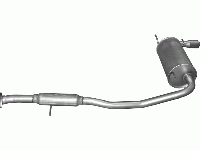 Глушник задній Мазда МХ5 (Mazda MX5) 1.6 16V 94-98 (12.11) Polmostrow