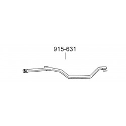 Труба Опель Вектра С (Opel Vectra C) 04- (915-631) Bosal плюмінізована