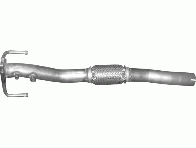 Труба середня Опель Корса Д (Opel Corsa D) 1.3 TDi 06 - (17.346) Polmostrow