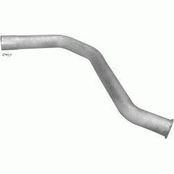Конечная труба глушителя ДАФ 1700/1900 (DAF 1700/1900) (61.01) Polmostrow алюминизированный