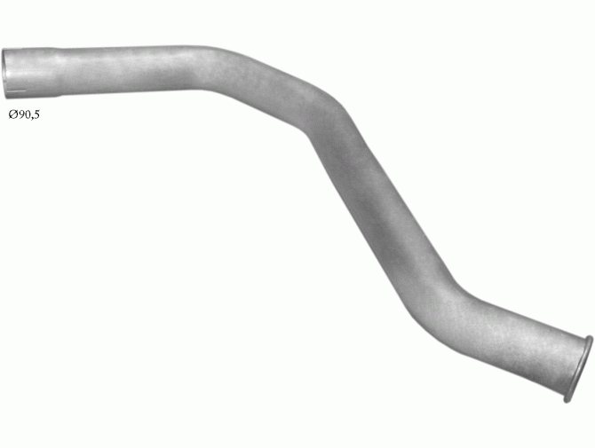Конечная труба глушителя ДАФ 1700/1900 (DAF 1700/1900) (61.01) Polmostrow