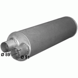 Глушитель DAF 45 (61.27) Polmostrow алюминизированный