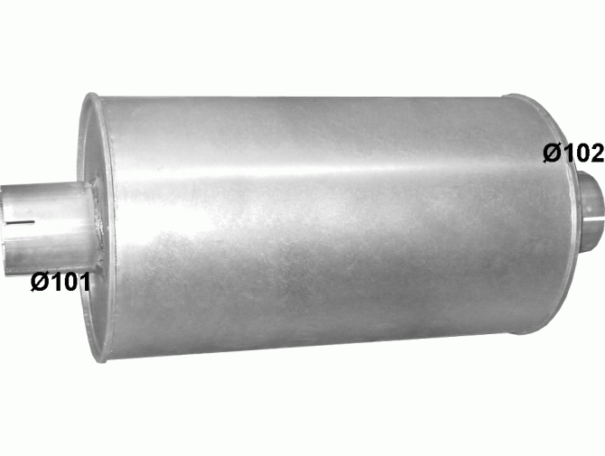 Глушник ДАФ МБ 230 (DAF MB 230) din 21348 (Размеры: 297mm; L = 550mm) (61.29) Polmostrow