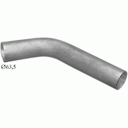 Труба вихлопна Івеко ЕвроКарго (Iveco EuroCargo) 75 E15 din 28676 (64.06) Polmostrow алюмінізована