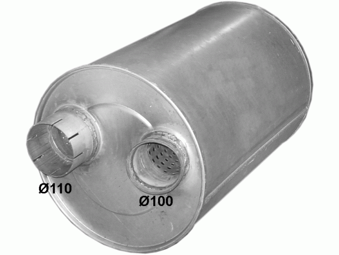 Глушник МЭН 223 Бус (MAN 223 BUS) din 49393 (Размеры: 397mm; L = 590mm) (68.46) Polmostrow