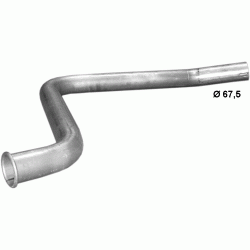 Конечная труба глушителя Мерседес Унимог (Mercedes Unimog) (69.107) Polmostrow