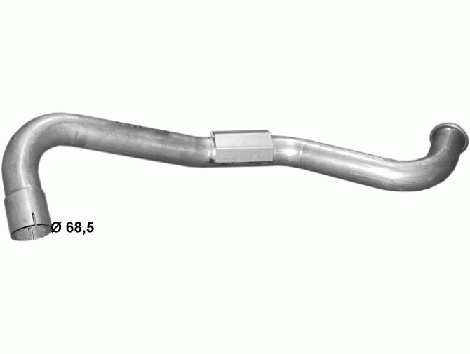 Конечная труба глушителя Мерседес Унимог (Mercedes Unimog) (69.109) Polmostrow