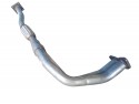 Труба приймальна ДЕУ Нексія (Daewoo Nexia) (05.52) з гофрой 1.5 DOHC kat. 95 -99 Польща Polmostrow нержавіюча сталь