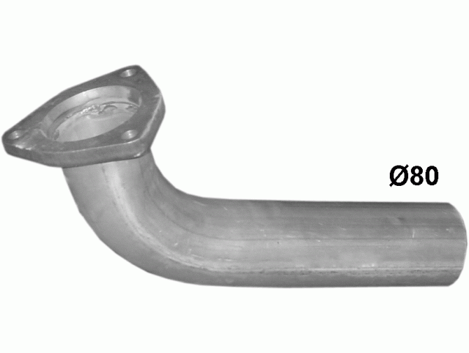 Приемная труба Мерседес Унимог (Mercedes Unimog) 88- (69.91) Polmostrow