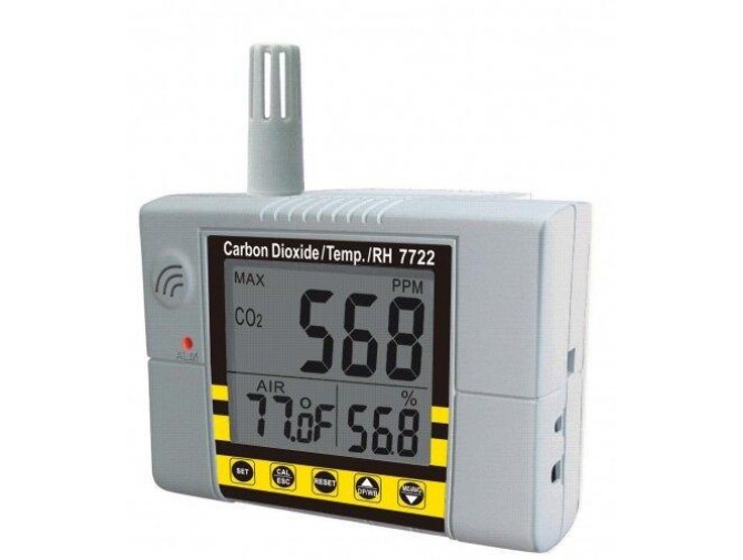 Стаціонарний СО2 монітор/термогігрометр-контролер AZ-7722