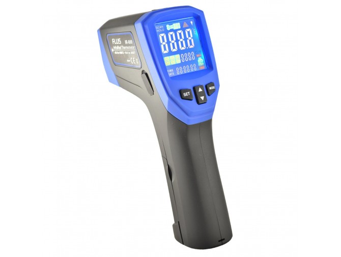 Пірометр-реєстратор 50:1 із термопарою K-типу (-50...+1680 °С), SD-card FLUS IR-869