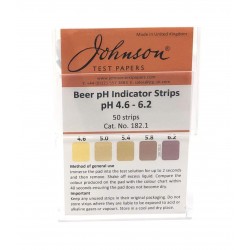 Индикаторные полоски на pH пива 4.6-6.2 JTP Beer pH Indicator Strips (50 шт.)